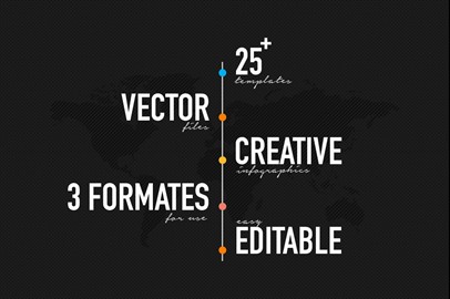 25+ Vector Infographics Templates - Mockup
