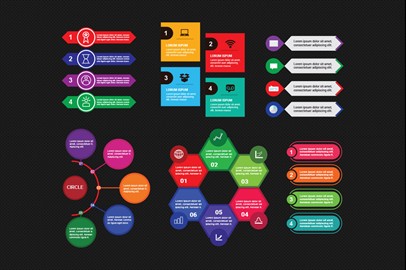 25+ Vector Infographics Templates - Mockup