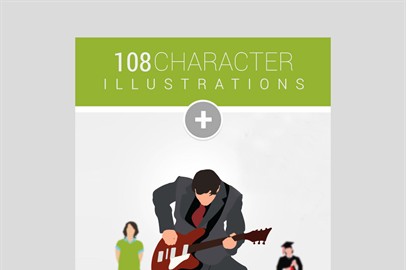 108 Character Illustrations Available In 2 Formats ai and svg