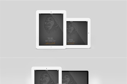 White and Black Responsive Screen Mockup Pack for $12 only