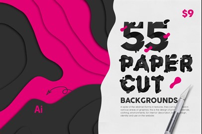 55 Paper Cut Backgrounds