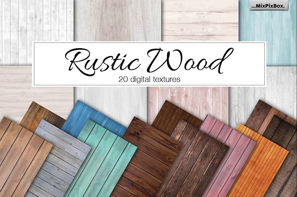 20 Rustic Wood Papers