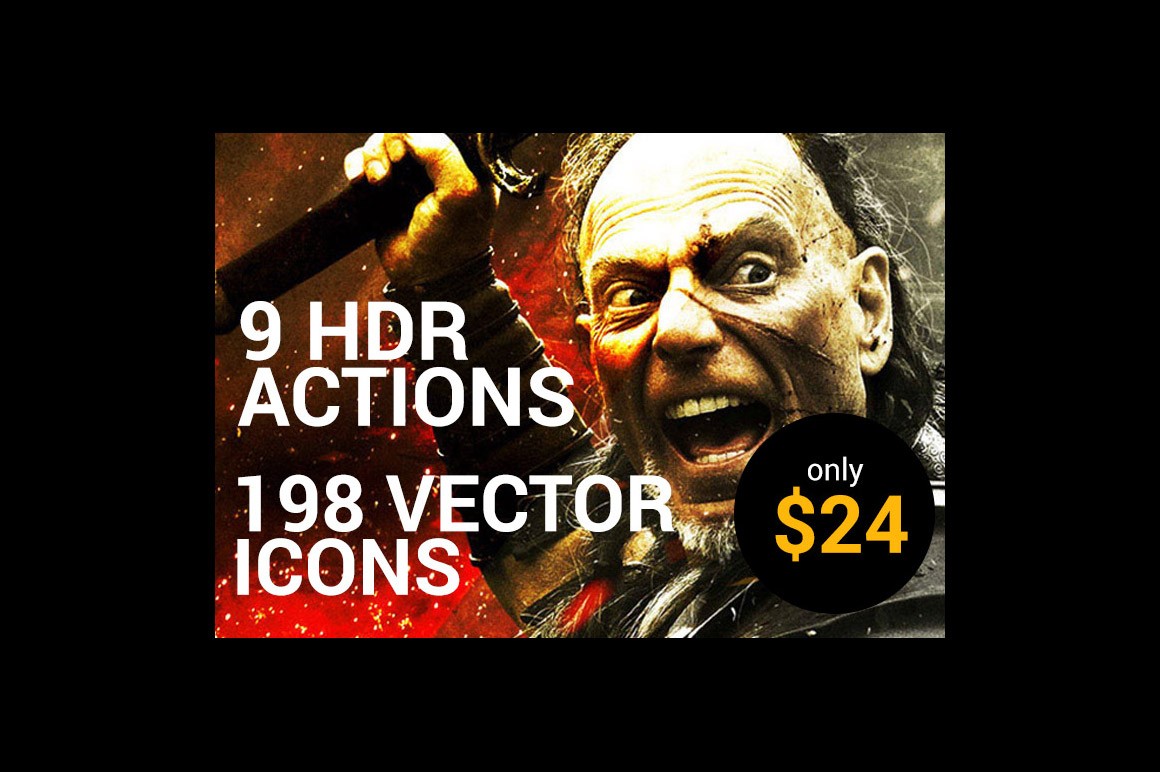 9 Amazing Actions and 198 Icons Only $24