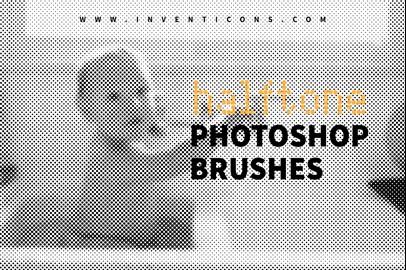 60 Halftone Photoshop Brushes