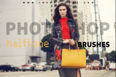 60 Halftone Photoshop Brushes