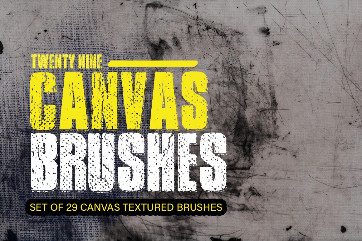 29 Realistic Canvas Brushes for Photoshop