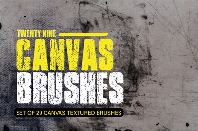 29 Realistic Canvas Brushes for Photoshop