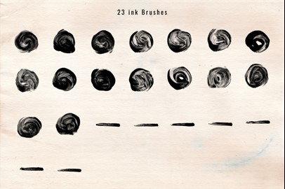 1243 Ink Stroke Brushes for Photoshop