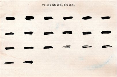 1243 Ink Stroke Brushes for Photoshop