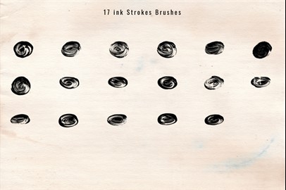 1243 Ink Stroke Brushes for Photoshop