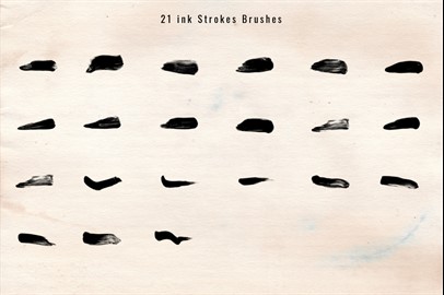 1243 Ink Stroke Brushes for Photoshop