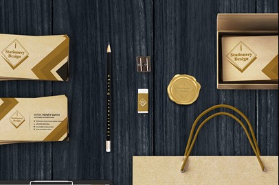 Branding Stationery Mockups - V