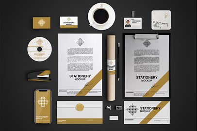 Branding Stationery Mockups - IX