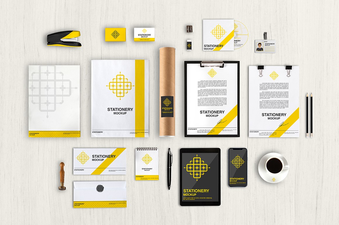 Branding Stationery Mockups - XI