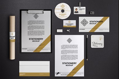 Bundle of 15 Branding Stationery Mockups