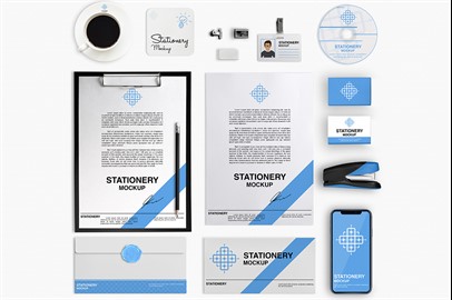 Bundle of 15 Branding Stationery Mockups