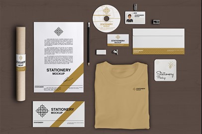 Bundle of 15 Branding Stationery Mockups