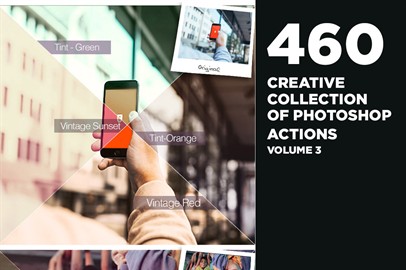 460 Creative Collection of Photoshop Actions - Volume 3