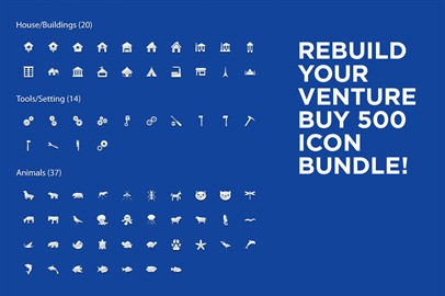 Rebuild Your Venture Buy 500 Icon Bundle!