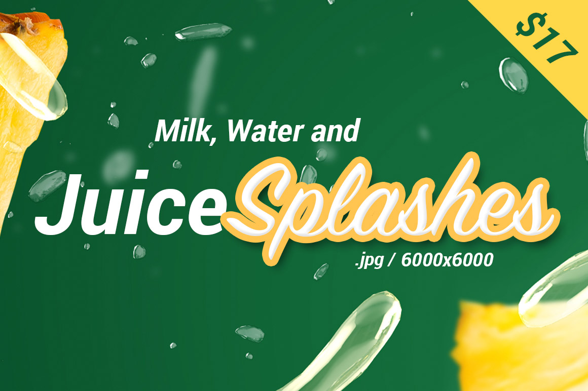 Milk, Water and Juice Splashes - JPGs / Graphics | Inventicons