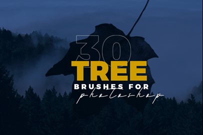 30 Realistic Tree Brushes for Photoshop