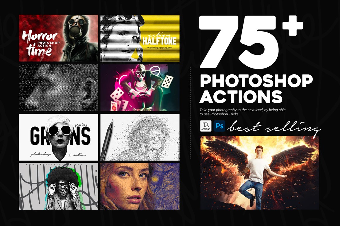 75+ Photoshop Actions