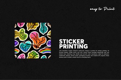 100 - Organic Abstract Watercolour Seamless Pattern