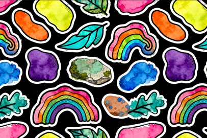 100 - Organic Abstract Watercolour Seamless Pattern