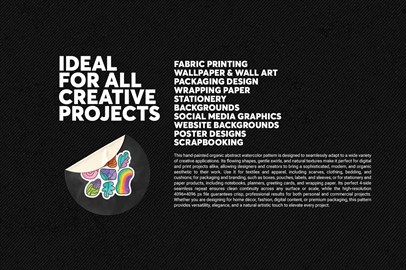 100 - Organic Abstract Watercolour Seamless Pattern