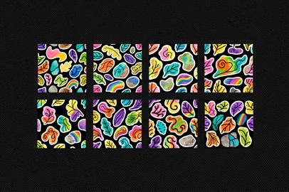 100 - Organic Abstract Watercolour Seamless Pattern