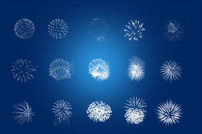 87 Photoshop Brushes - Fireworks, Clouds, Light