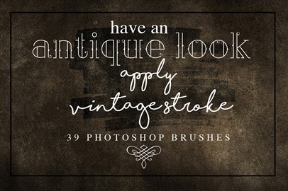 Vintage Collection - 39 Photoshop Brushes