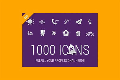 Fulfill Your Professional Needs! Download 1000 Icons