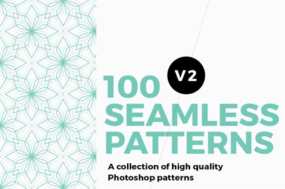 100 Seamless Photoshop Patterns - V2