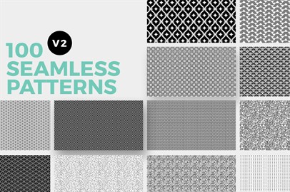 100 Seamless Photoshop Patterns - V2