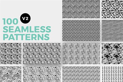 100 Seamless Photoshop Patterns - V2