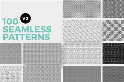 100 Seamless Photoshop Patterns - V2