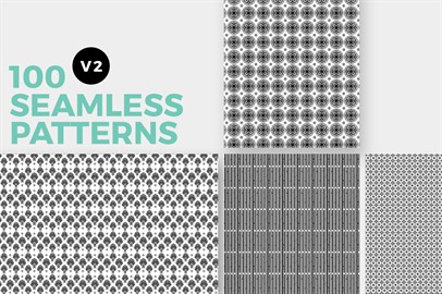 100 Seamless Photoshop Patterns - V2