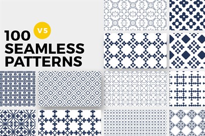 100 Seamless Photoshop Patterns - V5