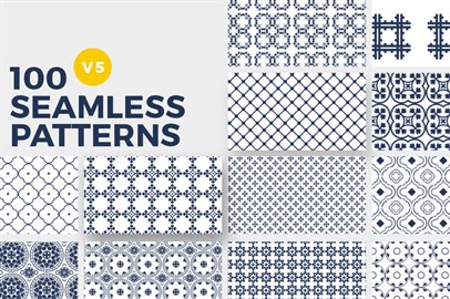 100 Seamless Photoshop Patterns - V5