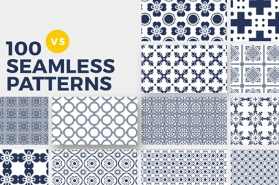 100 Seamless Photoshop Patterns - V5