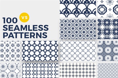 100 Seamless Photoshop Patterns - V5