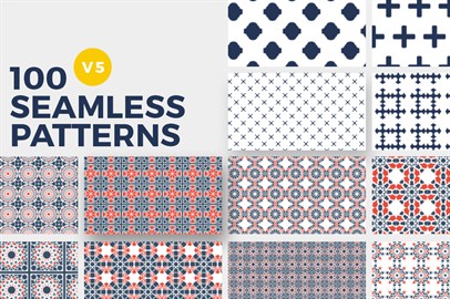 100 Seamless Photoshop Patterns - V5