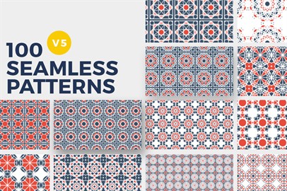 100 Seamless Photoshop Patterns - V5