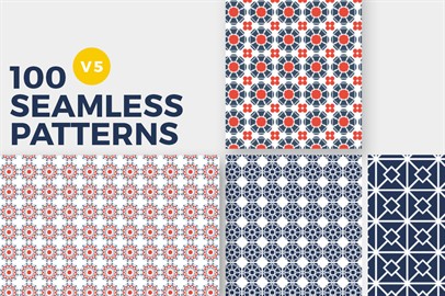 100 Seamless Photoshop Patterns - V5