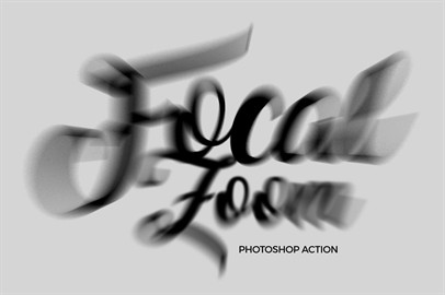 FOCAL ZOOM - Photoshop Action