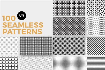 100 Seamless Photoshop Patterns - V7