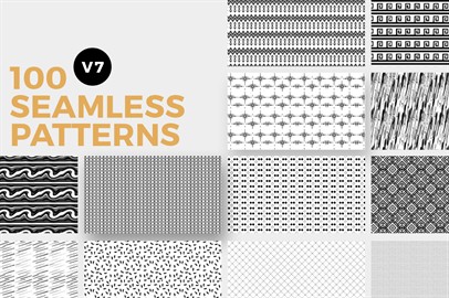 100 Seamless Photoshop Patterns - V7