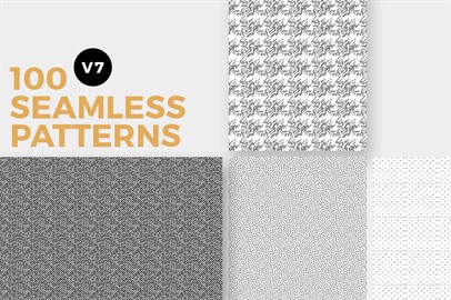 100 Seamless Photoshop Patterns - V7