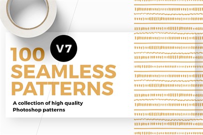 100 Seamless Photoshop Patterns - V7